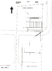 Montichiari, località Monte del Generale. 	
Planimetria schematica della villa romana
