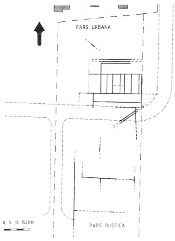 Montichiari, localit Monte del Generale. 	
Planimetria schematica della villa romana
