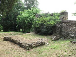 2012 - I resti della rocca di Montichiari sono nuovamente sommersi dalla vegetazione.